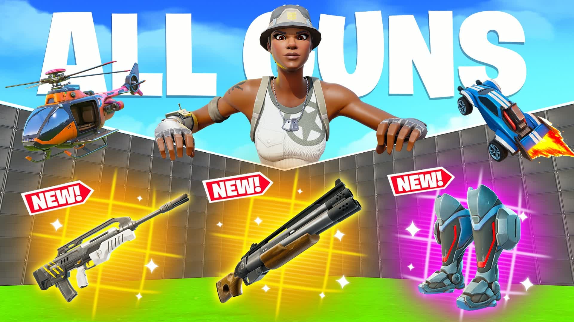 ULTIMATE 1V1 - ALL GUNS FFA HEXO