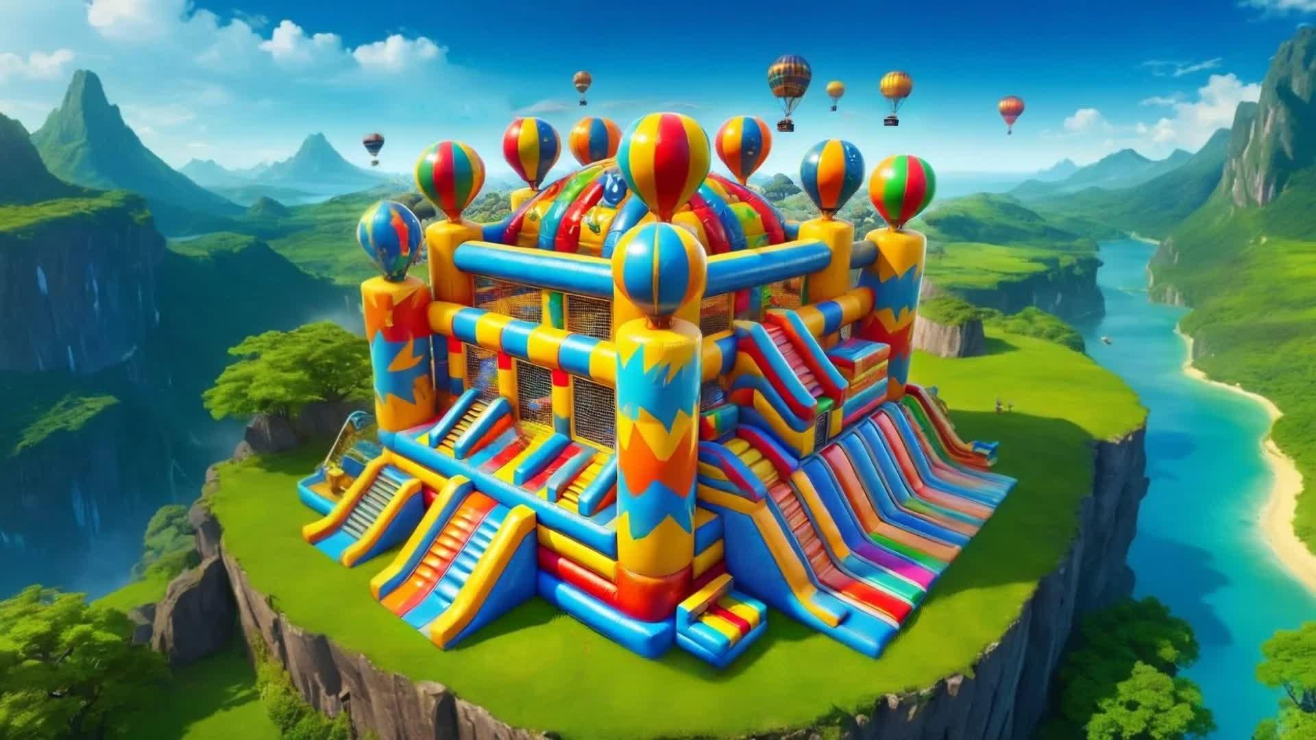 🔴BIG BOUNCY HOUSE WAR🔴