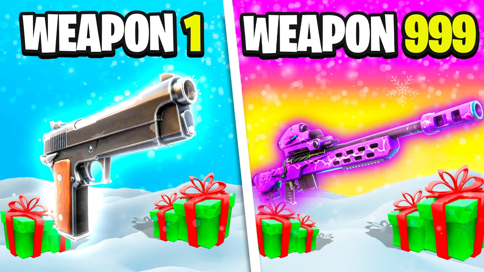 🥶 WINTER GUN GAME 🔫 ONE SHOT