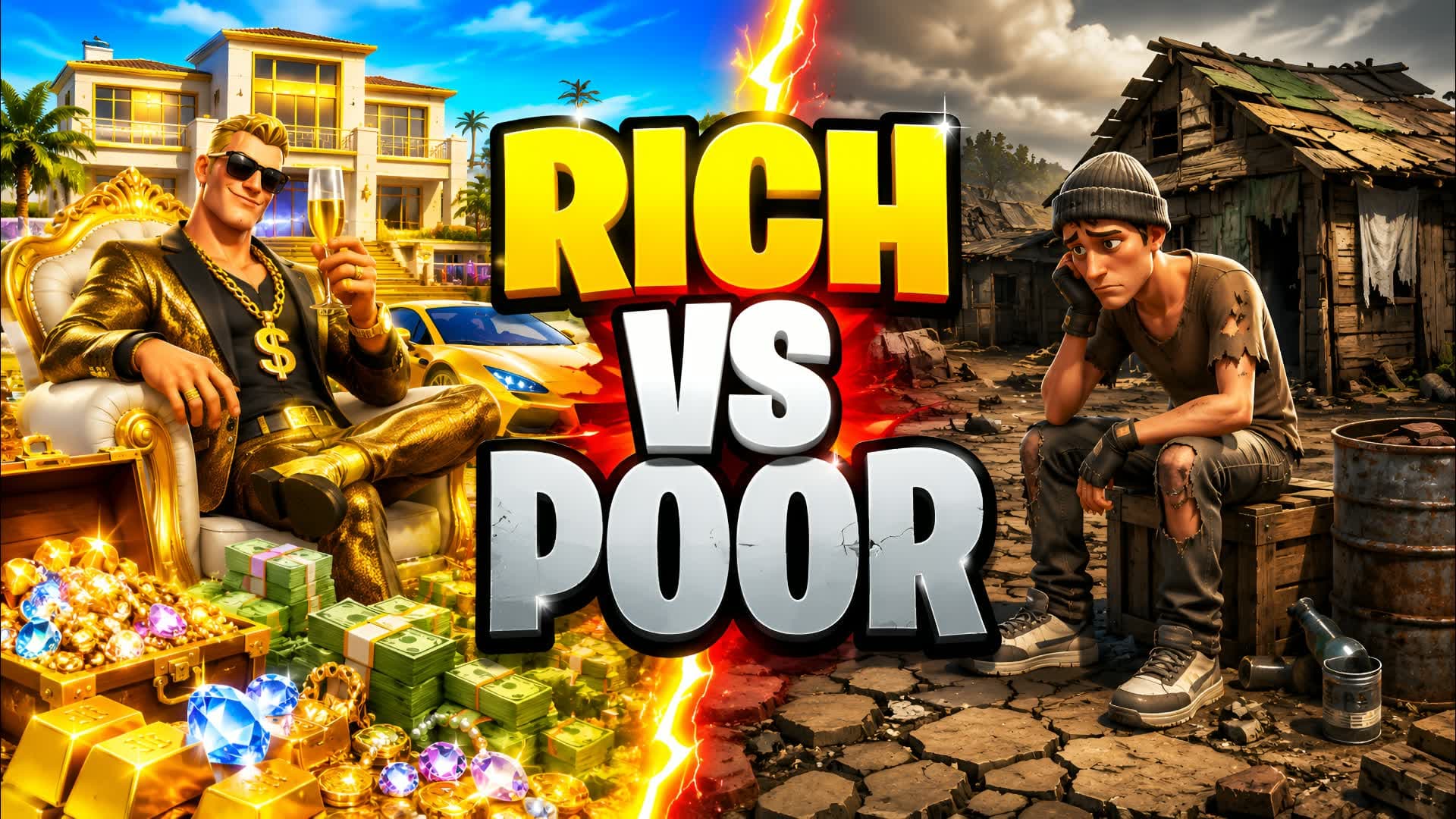 RICH vs POOR 🤑😭 RICOS vs POBRES
