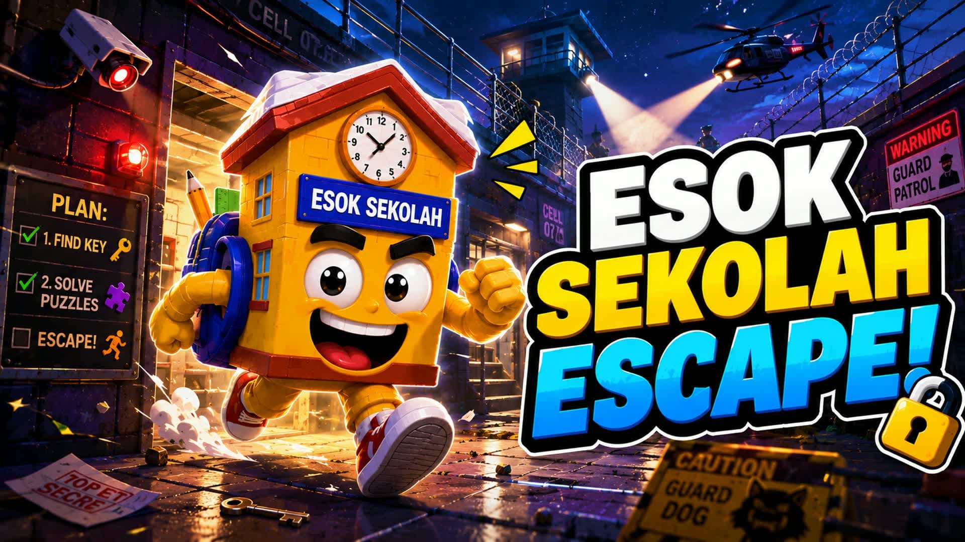 ESOK SEKOLA PRISON RUN [OBBY PARKOUR]