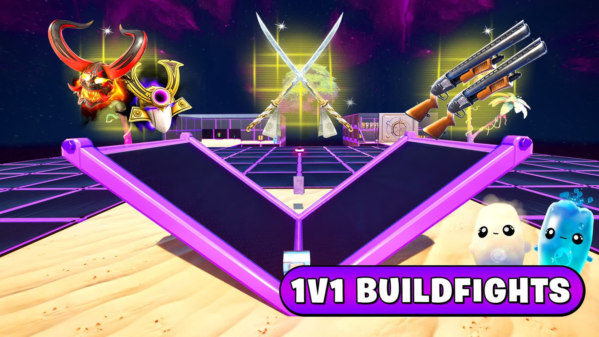 🌌GALAXY 1V1 - ALL WEAPONS⭐
