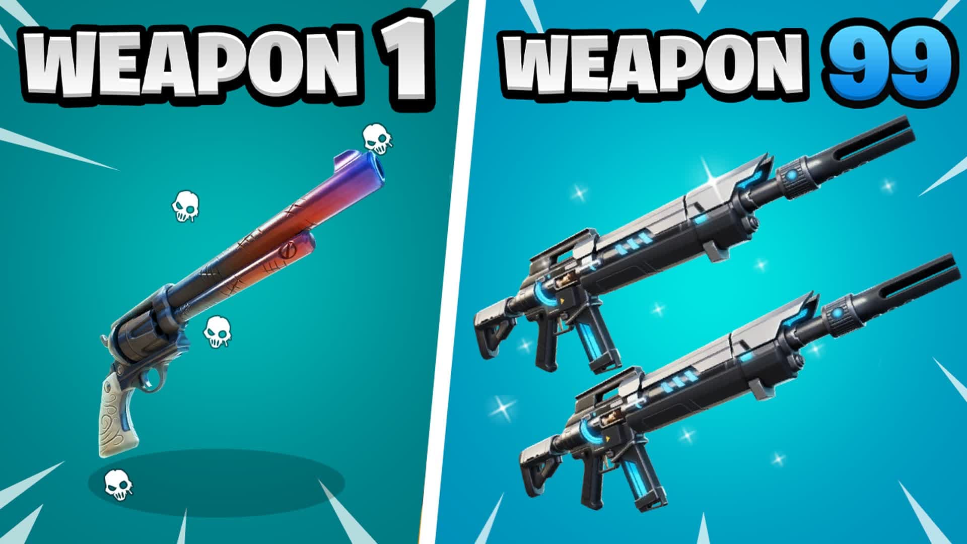 🌀 EXOTIC GUN GAME 💥🔫 ONE SHOT