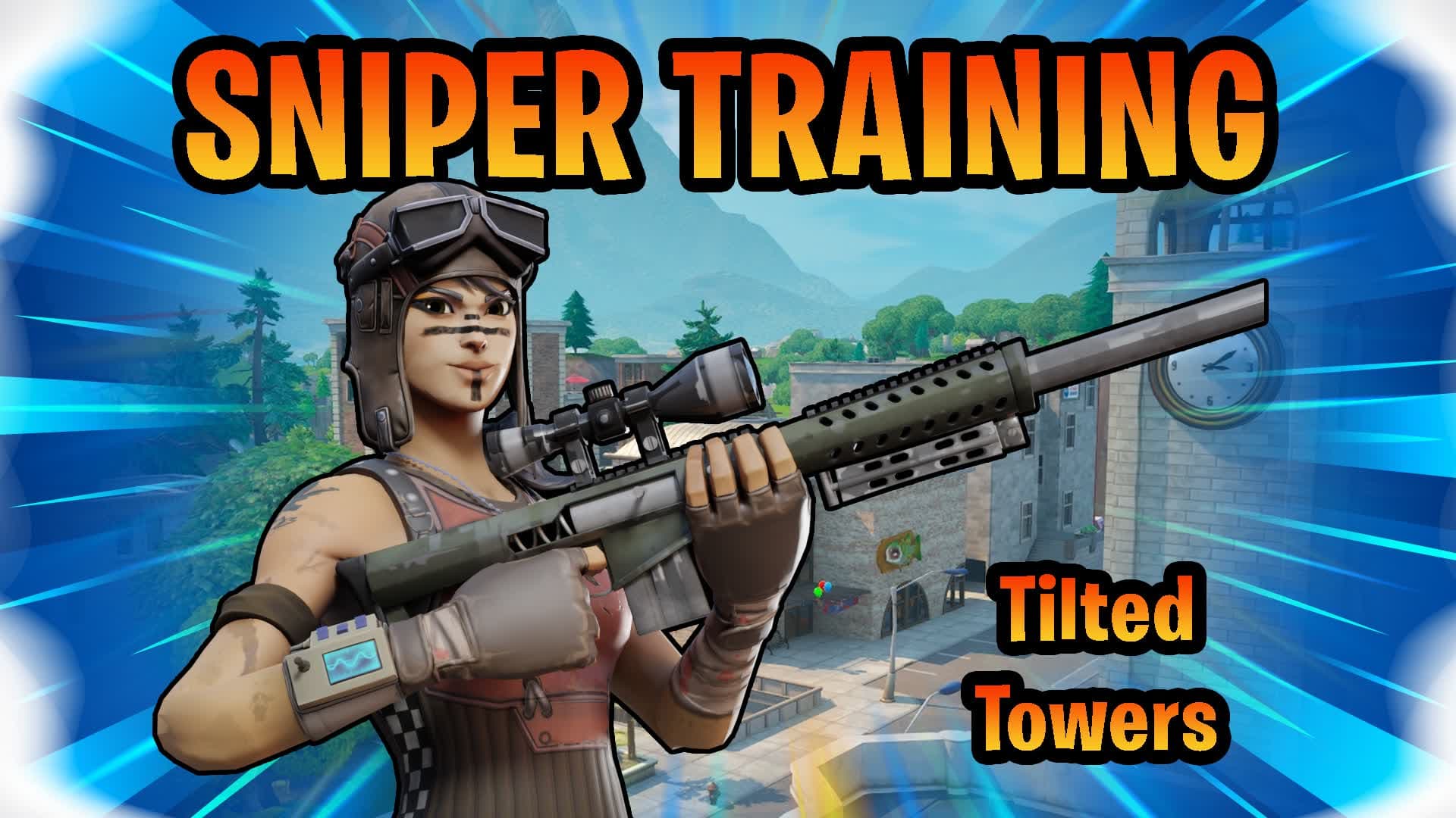🎯 Sniper Training at Tilted Towers 🏙️