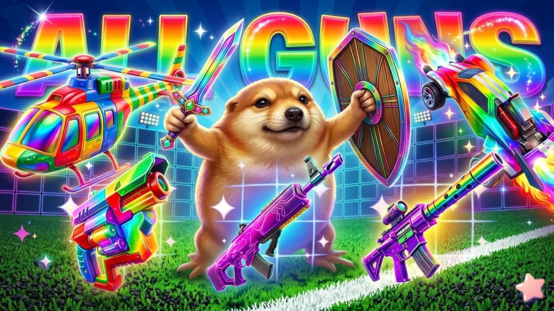 ALL GUNS THE DOG SOCCER⚽