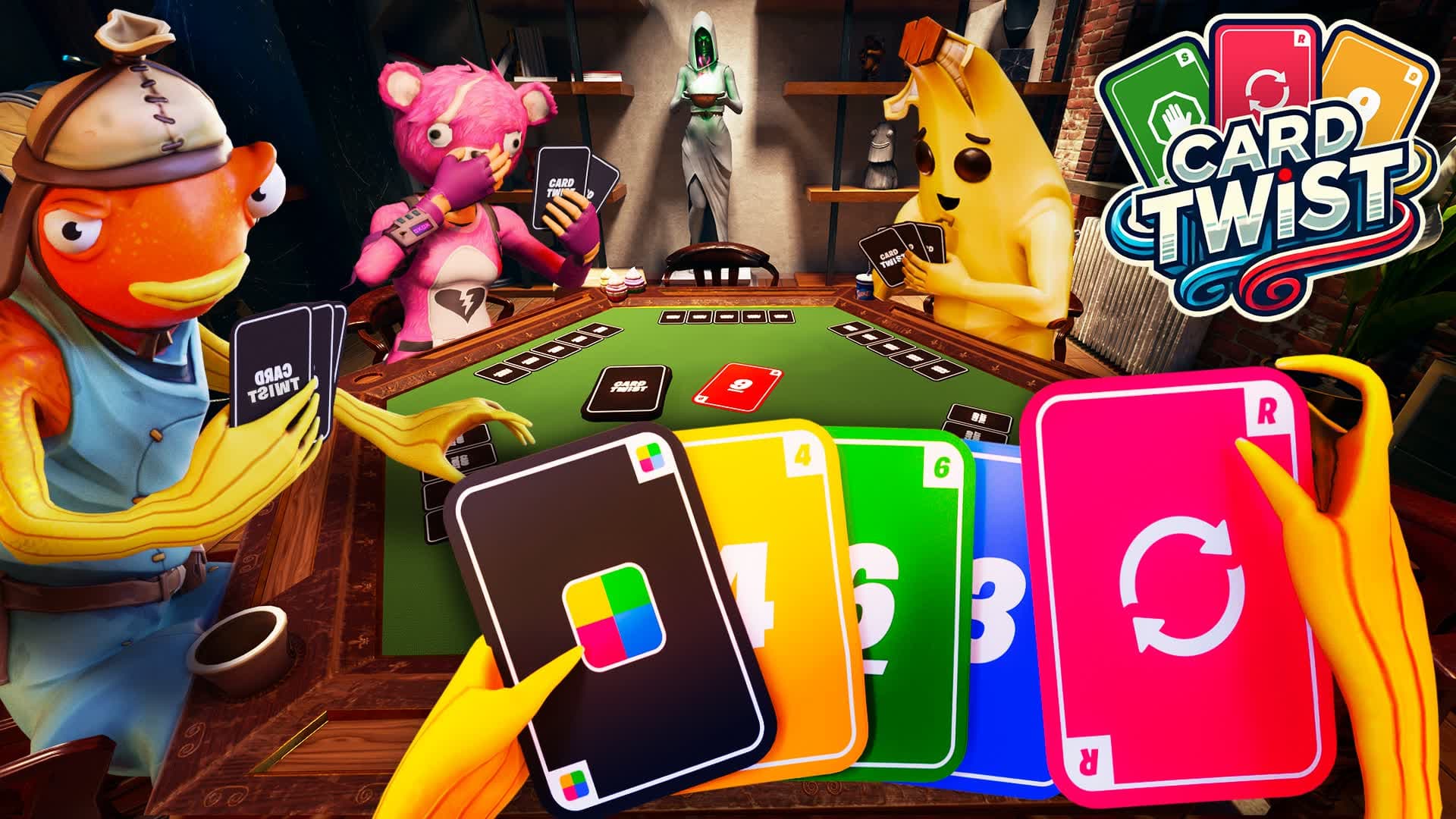 CARD TWIST 🏆 BOARD GAME MINIGAME UNOF