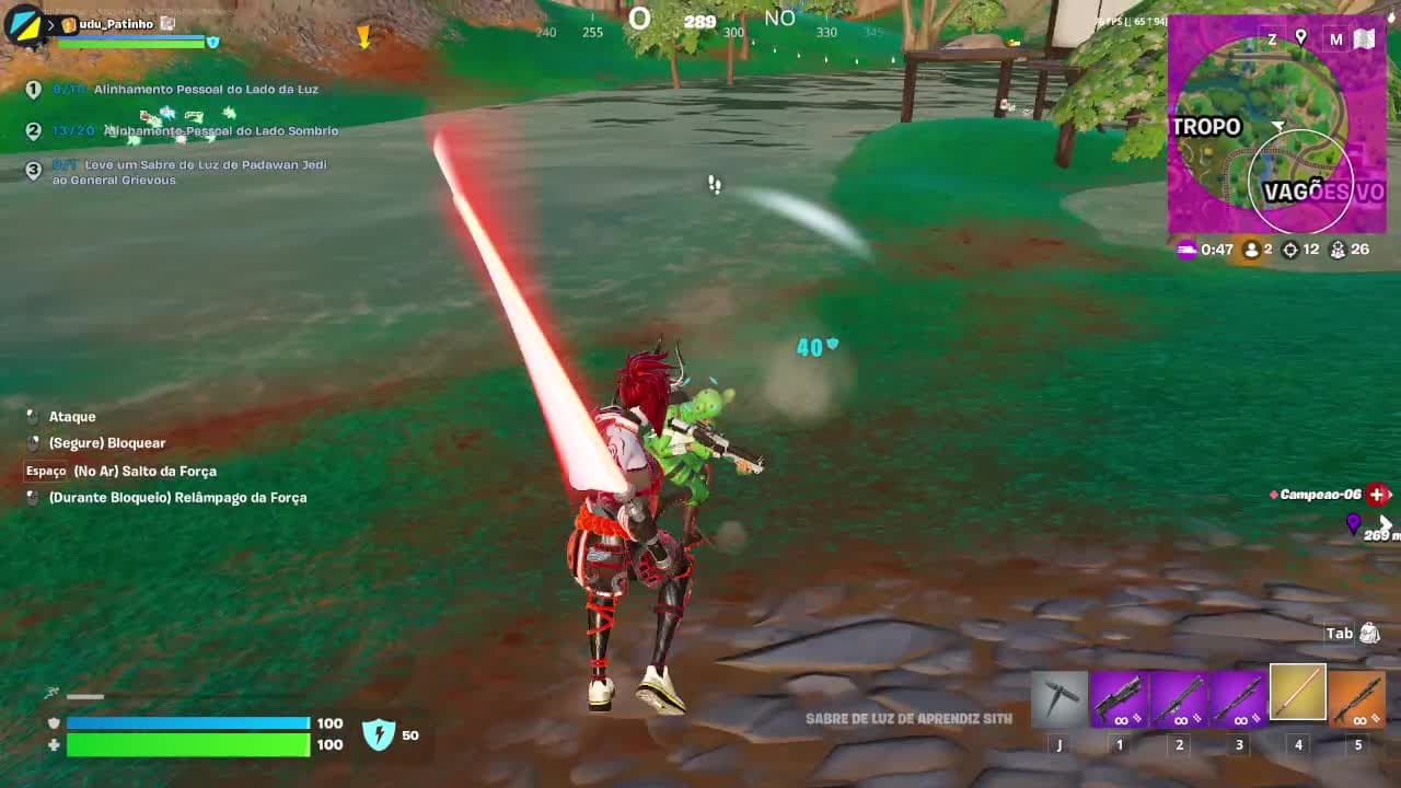 My partner died, so I won solo