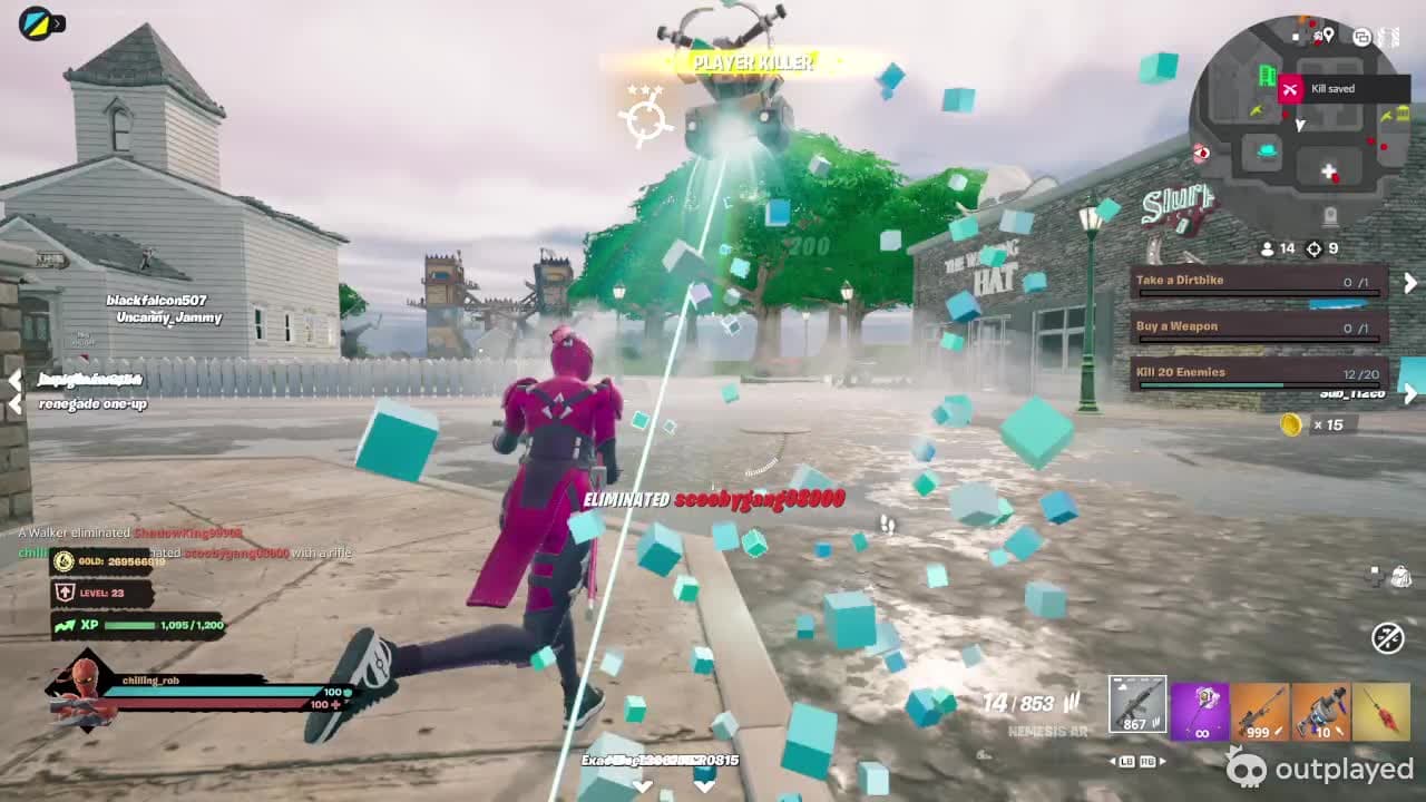 a second to late 