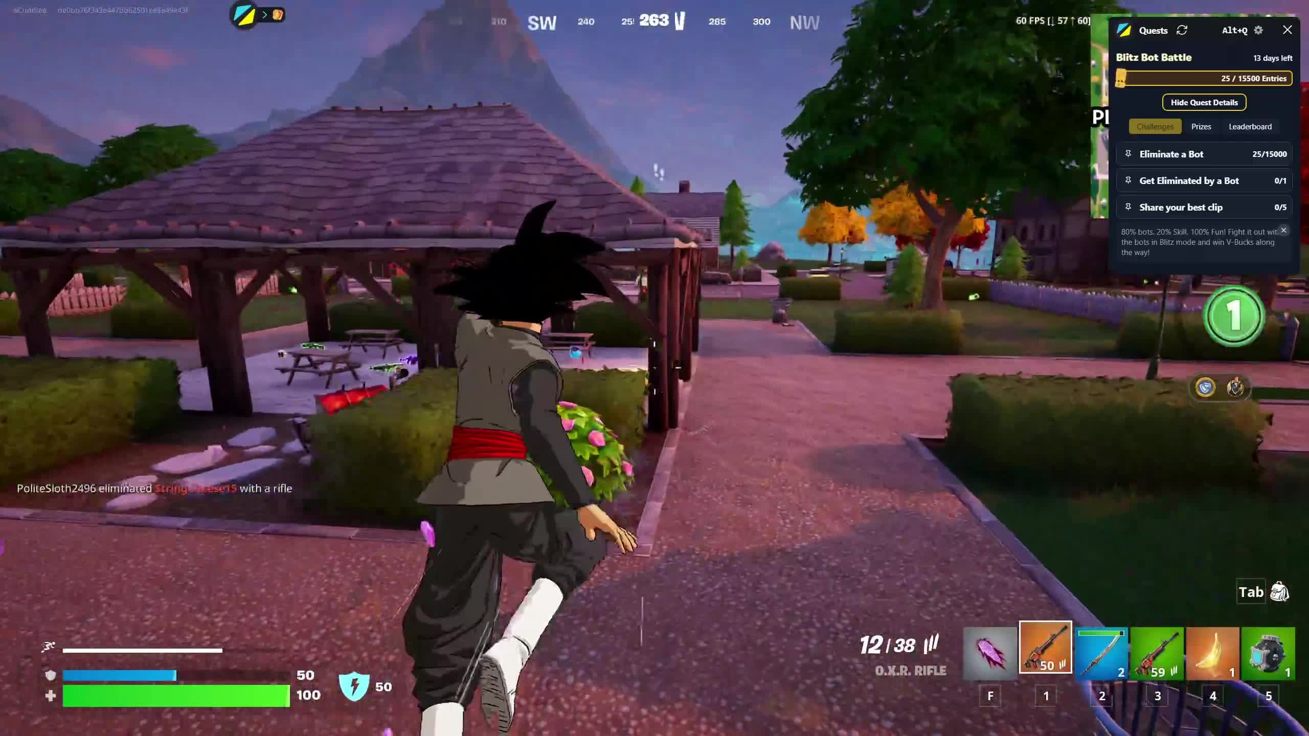 Lucky shots, I guess.
