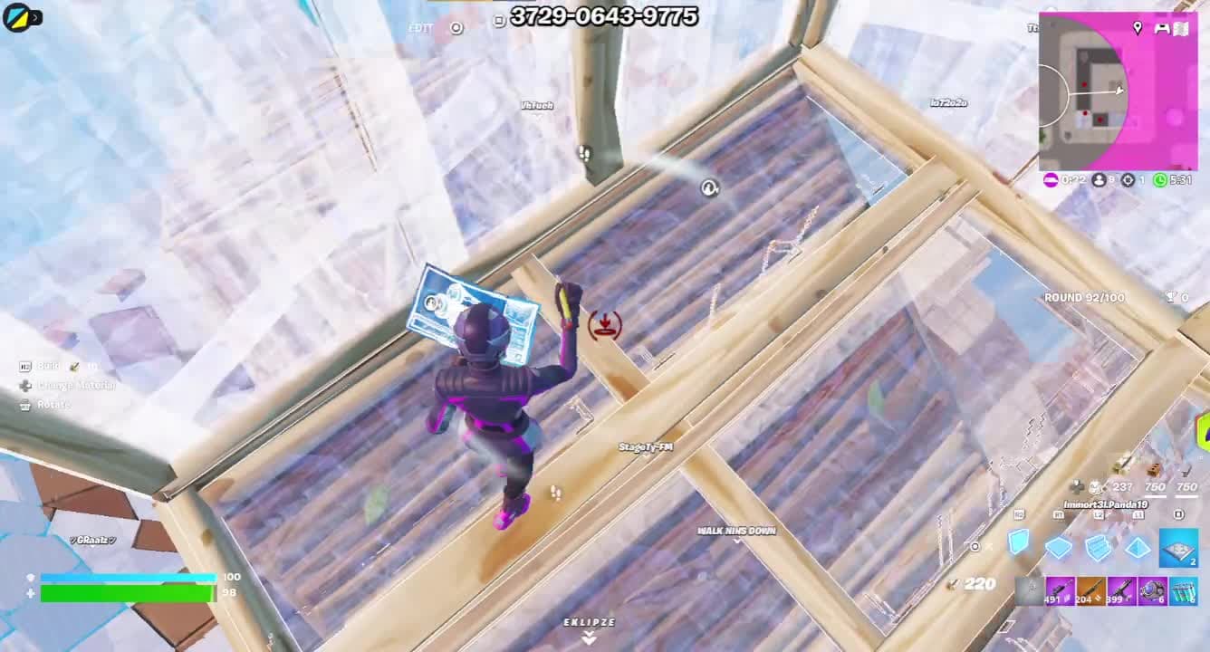 sprayed him