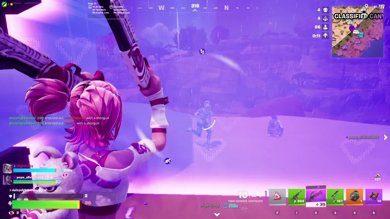 I was kind of eating in this game