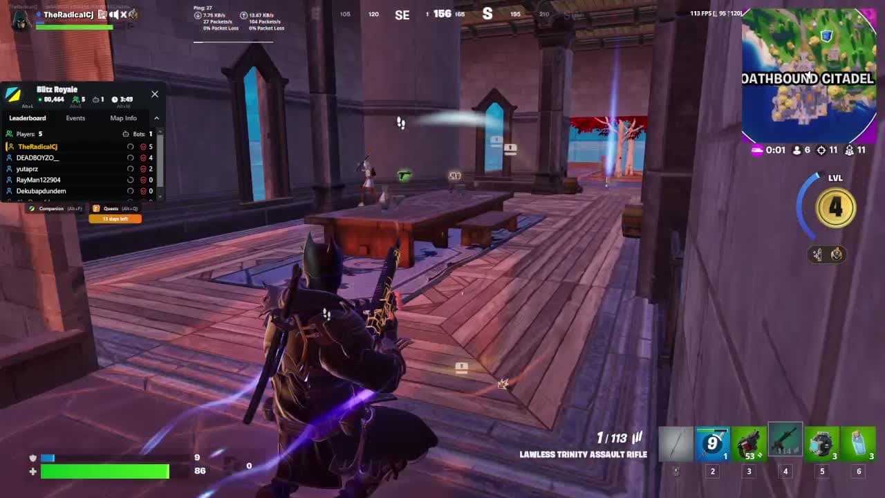 killing a bot while behind chased