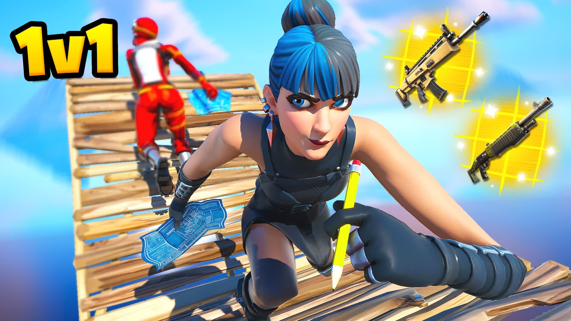 1v1 Build Fights PVP FFA (1v1v1 1v2 2v1)